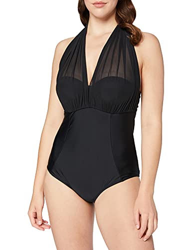 Curvy Kate Damen Wrapsody Einteiler, (Black Black), (Herstellergröße: 30J) von Curvy Kate