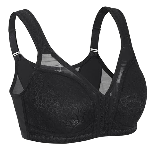 Curyon Vorne Verschluss BH Damen Ohne Bügel Schwarz 75F Curyon Vorne Verschluss BH Damen Ohne Bügel Schwarz 75F von Curyon
