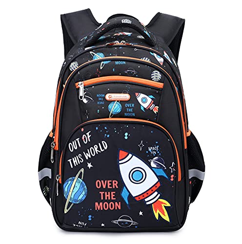 Cusangel Kinderrucksack für Mädchen, Vorschule, Grundschul, Kindergarten, Schultasche, 39,6 cm, multifunktional, niedlich, großes Fassungsvermögen, Splash White von Cusangel