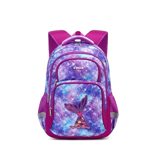 Cusangel Schulrucksack Mädchen Jungen, 16 Zoll Schulrucksack 5-10 Jahre, Grosse Kapazität Wasserabweisend mit Laptopfach kinder Rucksack von Cusangel