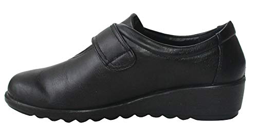 Cushion Walk Damen Loafer, flach, Gr. 37-42, Schwarz - Schwarz - Größe: 39 EU von Cushion Walk