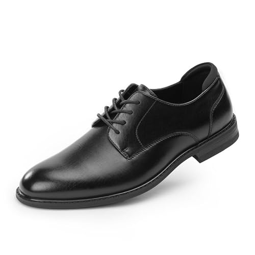 Cusolemore Herren Anzugschuhe Schnürhalbschuhe, Männer Businessschuhe Schnürschuhe Oxfords, Fersenpolster Design Black 39.5 von Cusolemore