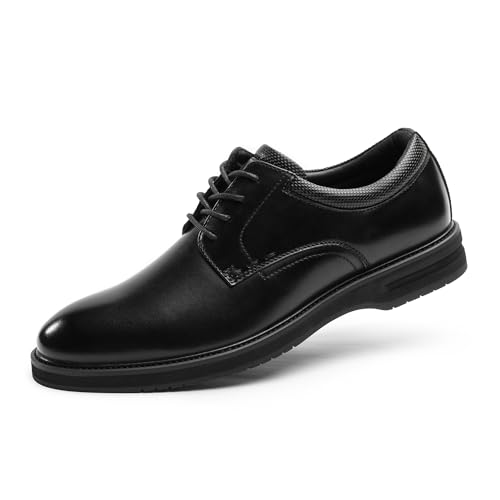 Cusolemore Herren Anzugschuhe Schnürhalbschuhe Oxfords Business Kleid Turnschuhe Freizeitschuhe, runde Zehe, Gummi-Außensohle, leichtes weiches Snug Fit Design All Black 46 Cusolemore Herren Anzugschuhe Schnürhalbschuhe Oxfords Business Kleid Turnschuhe Freizeitschuhe, runde Zehe, Gummi-Außensohle, leichtes weiches Snug Fit Design All Black 46 von Cusolemore