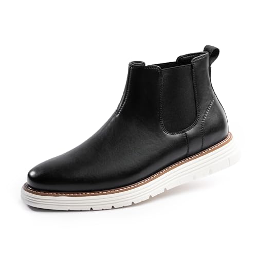 Cusolemore Stiefel Herren Stiefeletten Herren Chelsea Boots Casual Dress Style für Männer, Leichtgewicht Anti-Rutsch EVA Gummisohle BLACK 41.5 Cusolemore Stiefel Herren Stiefeletten Herren Chelsea Boots Casual Dress Style für Männer, Leichtgewicht Anti-Rutsch EVA Gummisohle BLACK 41.5 von Cusolemore
