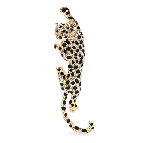 Cusstally Accessoire Brosche Badge Pins Praktische Broschen Strass Big Tiger ES for Damen Herren Party Pin Schmuck Geschenk (Color : As Pic Show 1) von Cusstally