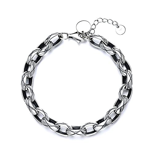 Cusstally Armband for Frauen Sterling Silber Hip-Hop übertriebene geometrische Nähte Armband Mode-Armband Mode-Accessoires von Cusstally
