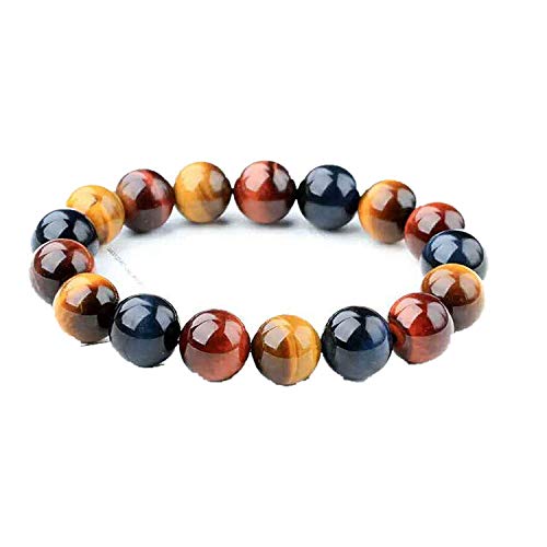 Cusstally Bettelarmband 12mm echter natürlicher Tigerauge-Edelstein for Frauen-Mann-Stretch-buntes rundes Kristallperlen-Armband AAAA Cusstally Bettelarmband 12mm echter natürlicher Tigerauge-Edelstein for Frauen-Mann-Stretch-buntes rundes Kristallperlen-Armband AAAA von Cusstally