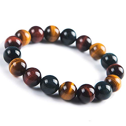 Cusstally Bettelarmband Echtes natürliches buntes Tigerauge-Edelstein-Kristallperlen-Armband for Frauen AAAA 12 mm Cusstally Bettelarmband Echtes natürliches buntes Tigerauge-Edelstein-Kristallperlen-Armband for Frauen AAAA 12 mm von Cusstally