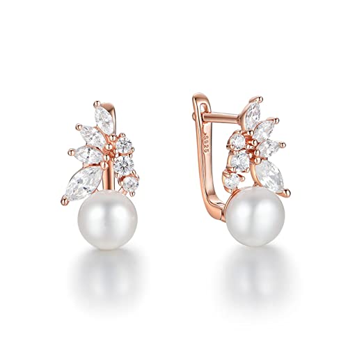 Cusstally Charm-Ohrringe 585 Natürliche Süßwasserperlen Ohrclips 925 Sterling Silber Ohrringe Ohrringe Edlen Schmuck Geschenk Heiterkeit Cusstally Charm-Ohrringe 585 Natürliche Süßwasserperlen Ohrclips 925 Sterling Silber Ohrringe Ohrringe Edlen Schmuck Geschenk Heiterkeit von Cusstally