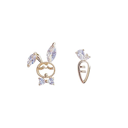 Cusstally Charm-Ohrringe Damen Ohrringe niedliche Kaninchen Karotte Ohrstecker for Frauen Mode 925 Silber Nadel asymmetrische kleine Ohrringe Party Schmuck Mode Ohrringe Cusstally Charm-Ohrringe Damen Ohrringe niedliche Kaninchen Karotte Ohrstecker for Frauen Mode 925 Silber Nadel asymmetrische kleine Ohrringe Party Schmuck Mode Ohrringe von Cusstally