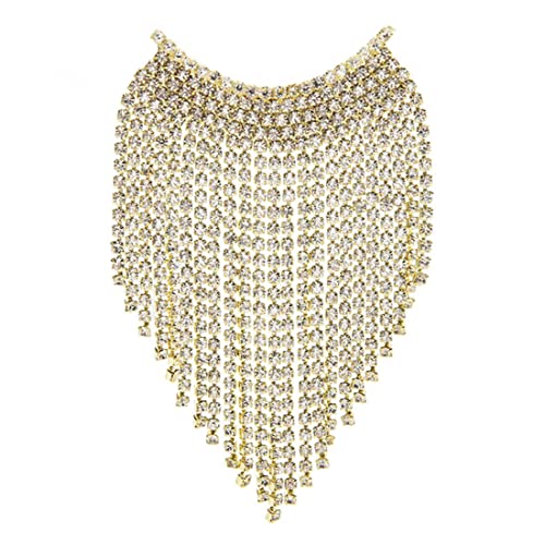 Cusstally Erstellt Brosche Mode Pin Geschenk Frauen voller Strass Lächeln Quaste ES for Frauen Bankett Büro Party Pins Schmuck Geschenk (Color : Gold) von Cusstally