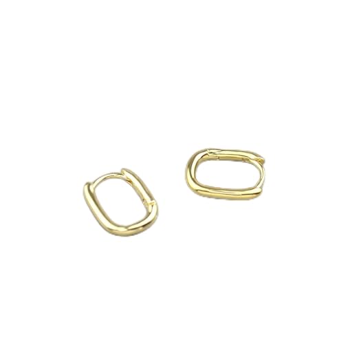 Cusstally Kreativer Schmuck Ohrringe 925 Sterling Silber Geometrisch Oval Creolen Weibliches Temperament Wild Retro Einfach Handgemachter Schmuck Großhandel Party (Size : VES7451) von Cusstally