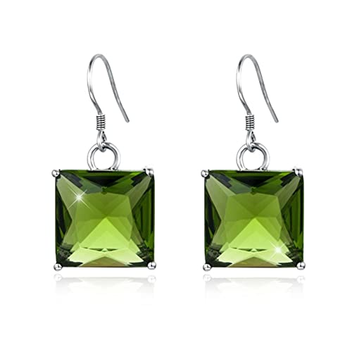 Cusstally Modeschmuck 925 Sterling Silber Ohrringe for Damen Smaragdschliff Peridot Edelstein Ohrring 18 Karat Weißgold vergoldet Feinschmuck Ohrringe Ohrstecker Set Cusstally Modeschmuck 925 Sterling Silber Ohrringe for Damen Smaragdschliff Peridot Edelstein Ohrring 18 Karat Weißgold vergoldet Feinschmuck Ohrringe Ohrstecker Set von Cusstally