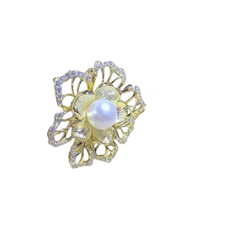 Cusstally Natürliche Süßwasserperle Brosche Brosche Blume 925 Sterling Silber mit Zirkonia Exquisite dekorative Accessoires for Frauen Brosche Schmuck Geschenk Cusstally Natürliche Süßwasserperle Brosche Brosche Blume 925 Sterling Silber mit Zirkonia Exquisite dekorative Accessoires for Frauen Brosche Schmuck Geschenk von Cusstally