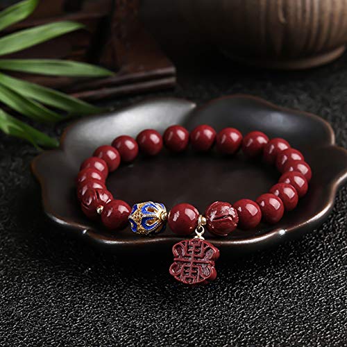 Cusstally Natürliches Zinnober-Armband Feng Shui Reichtum Glücksarmband Natürliches Zinnober Ruyi Quaste Zubehör Cloisonne Perle Geschnitztes Lotus Armband Elastischer Armreif for Frauen Cusstally Natürliches Zinnober-Armband Feng Shui Reichtum Glücksarmband Natürliches Zinnober Ruyi Quaste Zubehör Cloisonne Perle Geschnitztes Lotus Armband Elastischer Armreif for Frauen von Cusstally