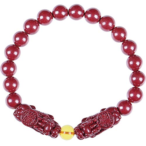 Cusstally Natürliches Zinnober-Armband Feng Shui Reichtum Pixiu Armband Natürliches Lila Zinnober Armband Goldenes Amulett Wohlstand Roherz Attract Lucky Money Armreif Geschenk for Frauen/Männer Cusstally Natürliches Zinnober-Armband Feng Shui Reichtum Pixiu Armband Natürliches Lila Zinnober Armband Goldenes Amulett Wohlstand Roherz Attract Lucky Money Armreif Geschenk for Frauen/Männer von Cusstally