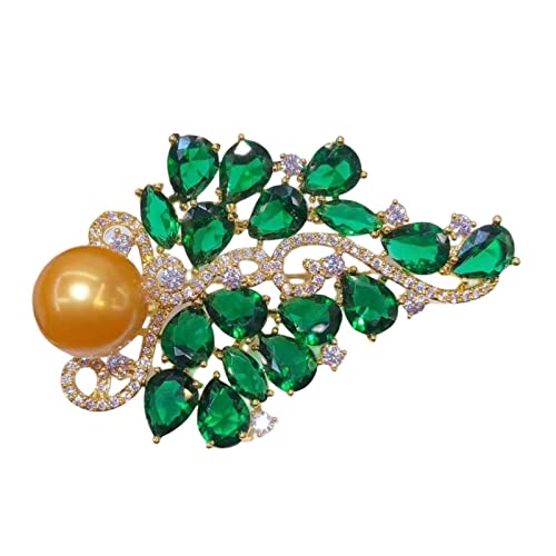 Cusstally Perlenbrosche Exquisite Schmuck Gold gefüllt 11-12 mm Süßwasser Gold Perlenbrosche for Damen Brosche Schmuck Geschenk Cusstally Perlenbrosche Exquisite Schmuck Gold gefüllt 11-12 mm Süßwasser Gold Perlenbrosche for Damen Brosche Schmuck Geschenk von Cusstally