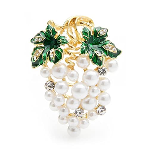 Erstellt Brosche Mode Pin Geschenk Frauen Strass Ananas ES for Frauen Emaille Früchte Party Casual Pins Schmuck Geschenk (Color : As Pic Show-2) von Cusstally