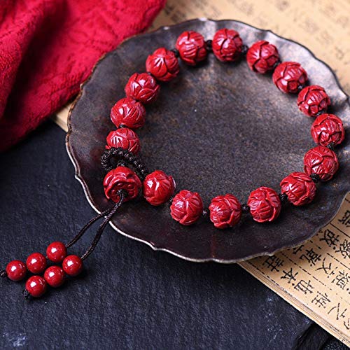 Natürliches Zinnober-Armband Amulett-Armband Zinnober-Quarz-Armband Lotus-Perlen-Kristall-Armband Natur-Edelstein-Armband for Frauen Talisman Viel Glück Geld anziehen Wohlstand Abwehr böser Geister Natürliches Zinnober-Armband Amulett-Armband Zinnober-Quarz-Armband Lotus-Perlen-Kristall-Armband Natur-Edelstein-Armband for Frauen Talisman Viel Glück Geld anziehen Wohlstand Abwehr böser Geister von Cusstally
