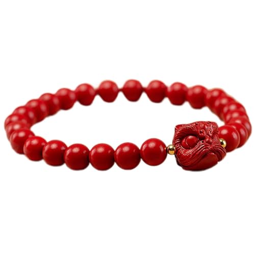 Natürliches Zinnober-Armband Amulett Armband Zinnober Ring Kristall Glück Rotes Perlenarmband Zinnober Schutz Rot Erwachender Löwe Lila Sand Maskottchen Glücksarmband Starker Talisman Abwehr böser Gei Natürliches Zinnober-Armband Amulett Armband Zinnober Ring Kristall Glück Rotes Perlenarmband Zinnober Schutz Rot Erwachender Löwe Lila Sand Maskottchen Glücksarmband Starker Talisman Abwehr böser Gei von Cusstally