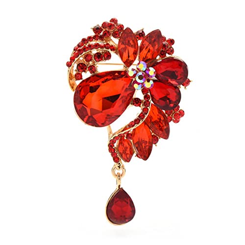Schillernde Brosche for Bräute Mädchen Brosche Frauen Pins Palace Style Crystal Flower ES for Frauen 4-farbige Wassertropfen Hochzeiten Party Pin Schmuck Geschenk Schillernde Brosche for Bräute Mädchen Brosche Frauen Pins Palace Style Crystal Flower ES for Frauen 4-farbige Wassertropfen Hochzeiten Party Pin Schmuck Geschenk von Cusstally
