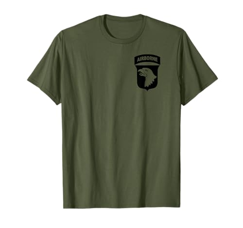 Patch für die 101. Luftlandedivision Dark OD T-Shirt von Custom Army Designs