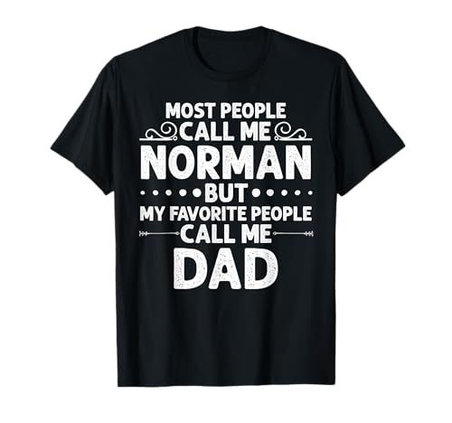NORMAN Geschenk Name Lustig Vatertag Personalisiert Männer Papa T-Shirt NORMAN Geschenk Name Lustig Vatertag Personalisiert Männer Papa T-Shirt von Custom Christmas Birthday Son Dad Father Presents