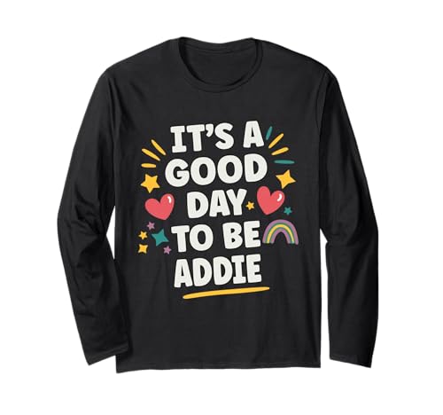 Addie Personalized Retro Girls Custom Addie Name Langarmshirt Addie Personalized Retro Girls Custom Addie Name Langarmshirt von Custom Gifts For Women Gift For ADDIE