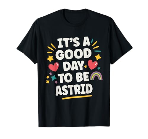 Astrid Personalized Retro Girls Custom Astrid Name T-Shirt von Custom Gifts For Women Gift For ASTRID