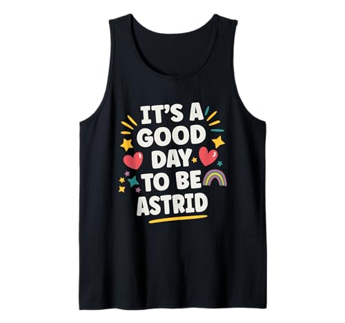 Astrid Personalized Retro Girls Custom Astrid Name Tank Top von Custom Gifts For Women Gift For ASTRID