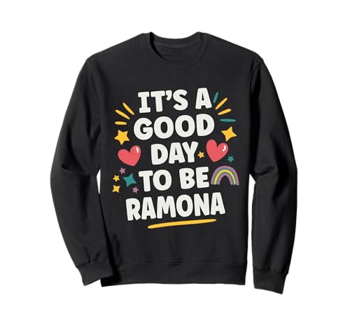 Ramona Personalisierte Retro Mädchen Custom Ramona Name Sweatshirt von Custom Gifts For Women Gift For RAMONA