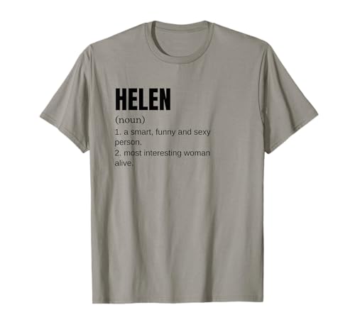 Custom Helen Name Gifts And Shirts, Damen, Unisex-Erwachsene, Kurzarm, T-Shirt, Grau, S, Klassisch, Personalisierter Vorname T-Shirt Custom Helen Name Gifts And Shirts, Damen, Unisex-Erwachsene, Kurzarm, T-Shirt, Grau, S, Klassisch, Personalisierter Vorname T-Shirt von Custom Helen Name Gifts And Shirts