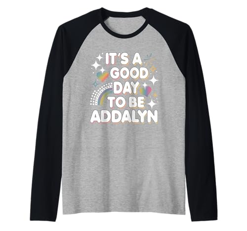Addalyn Personalisierte Retro Mädchen Custom Addalyn Name Raglan von Custom Ideas For Women Idea For Addalyn