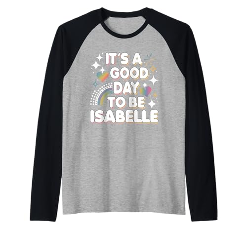 Isabelle Personalisierte Retro Mädchen Custom Isabelle Name Raglan Isabelle Personalisierte Retro Mädchen Custom Isabelle Name Raglan von Custom Ideas For Women Idea For Isabelle