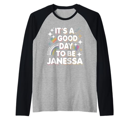 Janessa Personalisierte Retro Mädchen Custom Janessa Name Raglan von Custom Ideas For Women Idea For Janessa