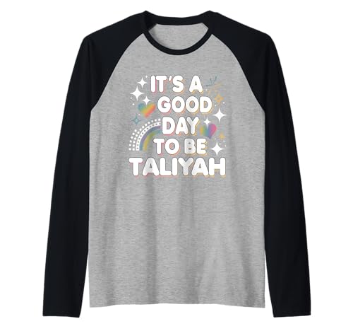 Taliyah Personalisierte Retro Mädchen Custom Taliyah Name Raglan von Custom Ideas For Women Idea For Taliyah
