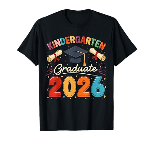 Kindergarten Graduation 2026 Pre-k Graduate Jungen Kinder Mädchen T-Shirt Kindergarten Graduation 2026 Pre-k Graduate Jungen Kinder Mädchen T-Shirt von Custom Kindergarten Graduation 2026 Kids Graduate