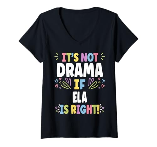 Damen ELA Personalized Women's Gift Custom ELA T-Shirt mit V-Ausschnitt Damen ELA Personalized Women's Gift Custom ELA T-Shirt mit V-Ausschnitt von Custom T-shirt With ELA Name Birthday Gift