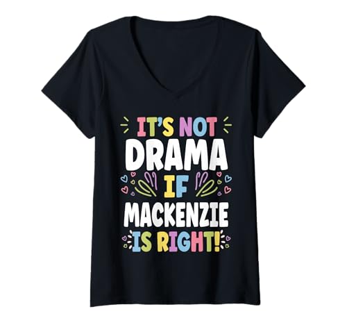 Damen Mackenzie Personalized Women's Gift Custom Mackenzie T-Shirt mit V-Ausschnitt Damen Mackenzie Personalized Women's Gift Custom Mackenzie T-Shirt mit V-Ausschnitt von Custom T-shirt With MACKENZIE Name Birthday Gift