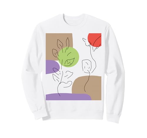 Sehr hübsches und trendiges abstraktes Blattkunst-Design für Männer und Frauen Sweatshirt von Custom t-shirt gift for birthday