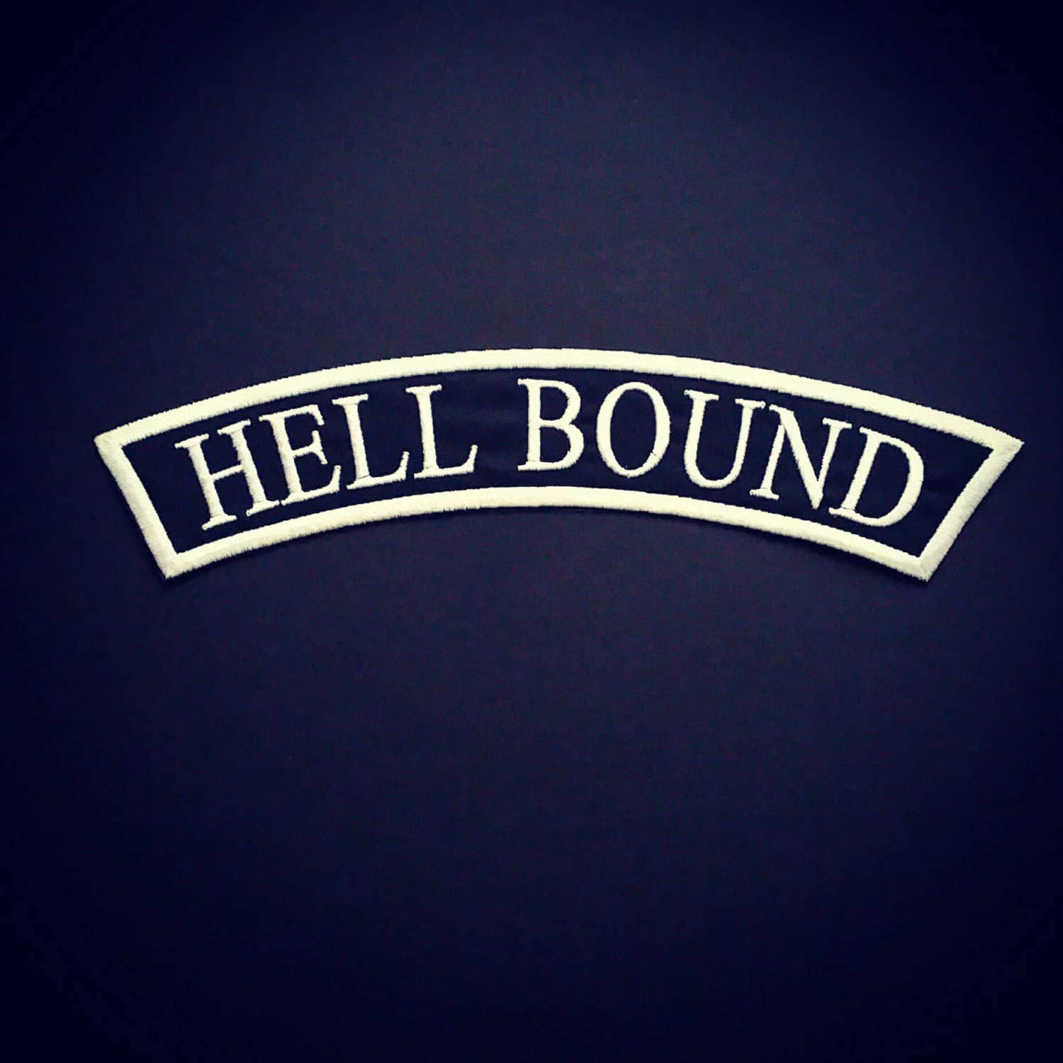 Hell Bound Aufnäher/Patch. Bügelbild Auf Rückseite, Dieser Patch Kann Aber Angenäht Werden. Einer Für Alle Höllenbegeisterten. Quer Über Die von Custom69
