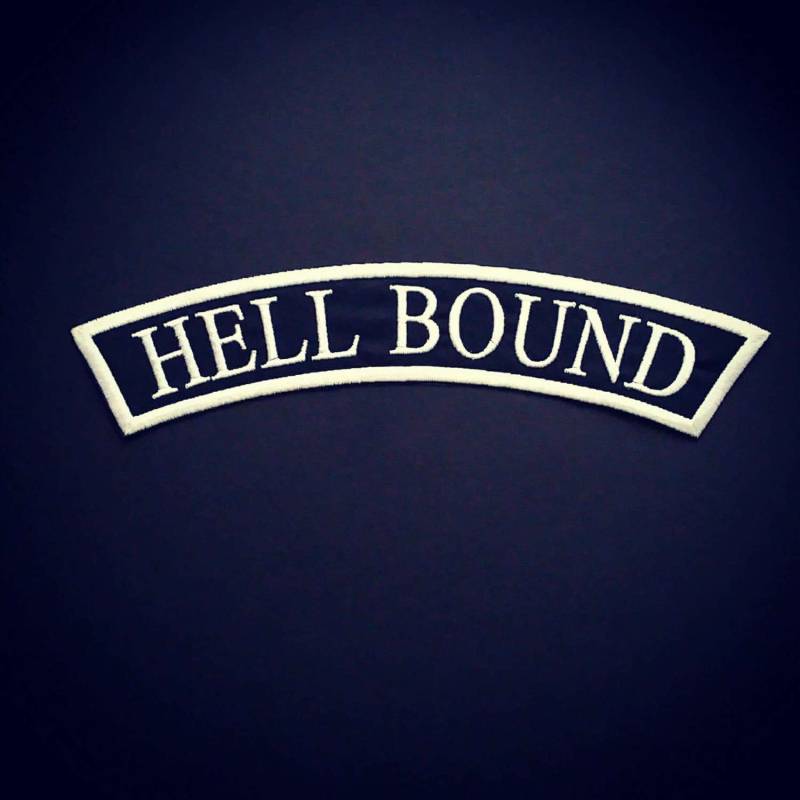 Hell Bound Aufnäher/Patch. Bügelbild Auf Rückseite, Dieser Patch Kann Aber Angenäht Werden. Einer Für Alle Höllenbegeisterten. Quer Über Die von Custom69