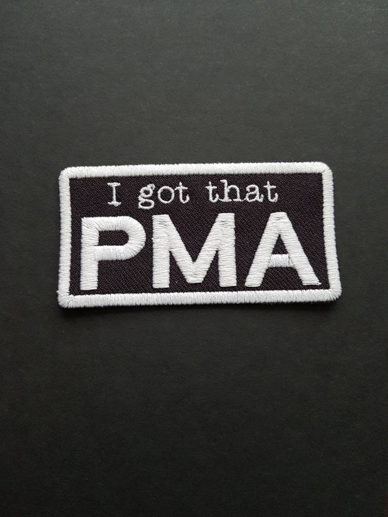 P.m.a. Positive Mentale Einstellung. Patch. Bad Brains/Gerader Rand Inspirierter Bestickter Aufnäher. Veganer Rasta von Custom69