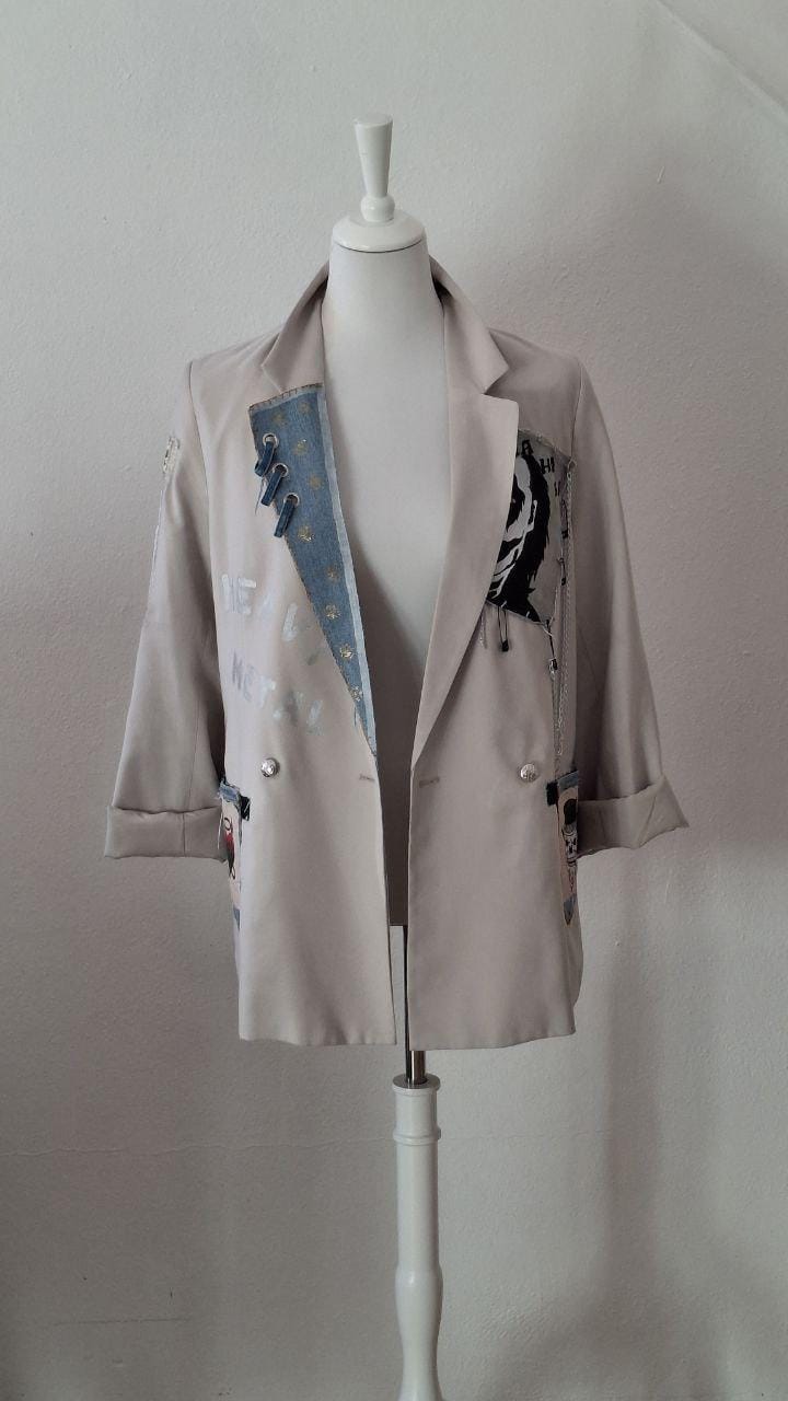 Handmade Biker Style Jacket von AllaKovtun