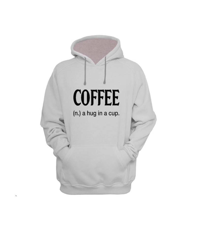 Coffee A Hug in A Cup Sweatshirt Hoodie Lustiges Design Männer/Frauen Unisex Weiß Weich Baumwolle von CustomApparelHouse