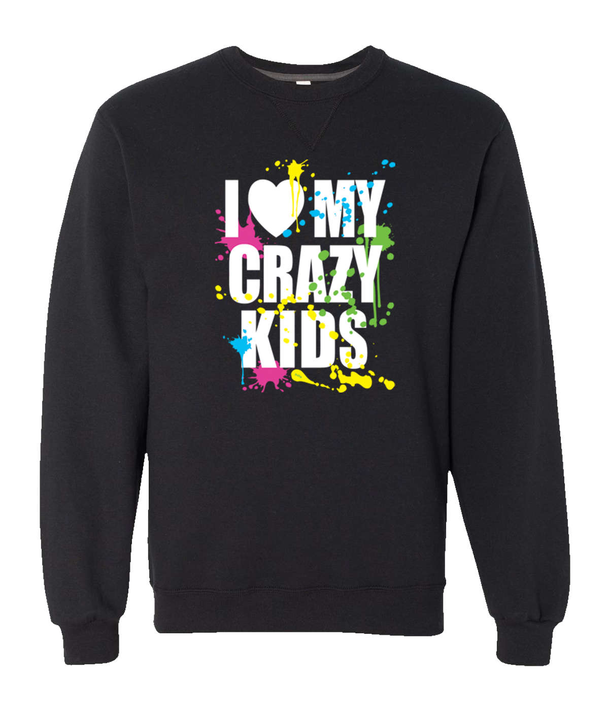 Ich Liebe Mein Verrücktes Kinder-Sweatshirt Mit Rundhalsausschnitt Lustige Frauen-Schwarz-Weiche Baumwolle Rundhals-Sweatshirt Geschenk Für von CustomApparelHouse