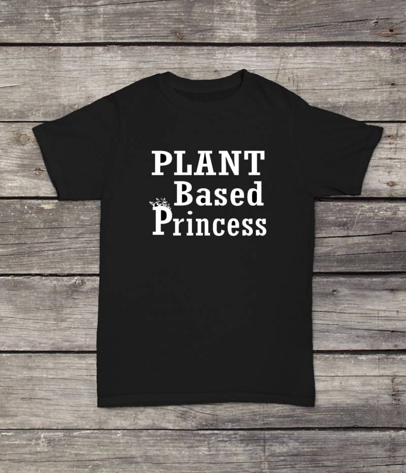 Pflanzliche Prinzessin T-Shirt Design-Männer/Frauen Unisex Weiß Schwarz Soft Cotton von CustomApparelHouse