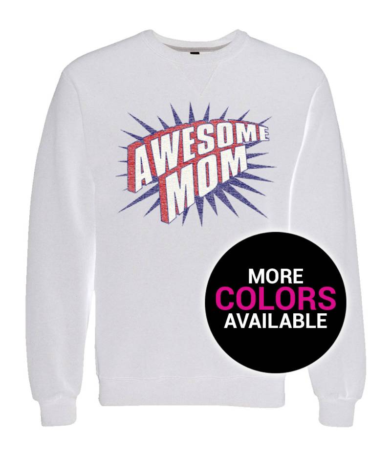Super Mama Sweatshirt Crewneck Mehrere Farbe Lustige Frauen Weiß Schwarz Weiche Baumwolle Rundhals Geschenk Für Frau Mutter Tagesgeschenk von CustomApparelHouse