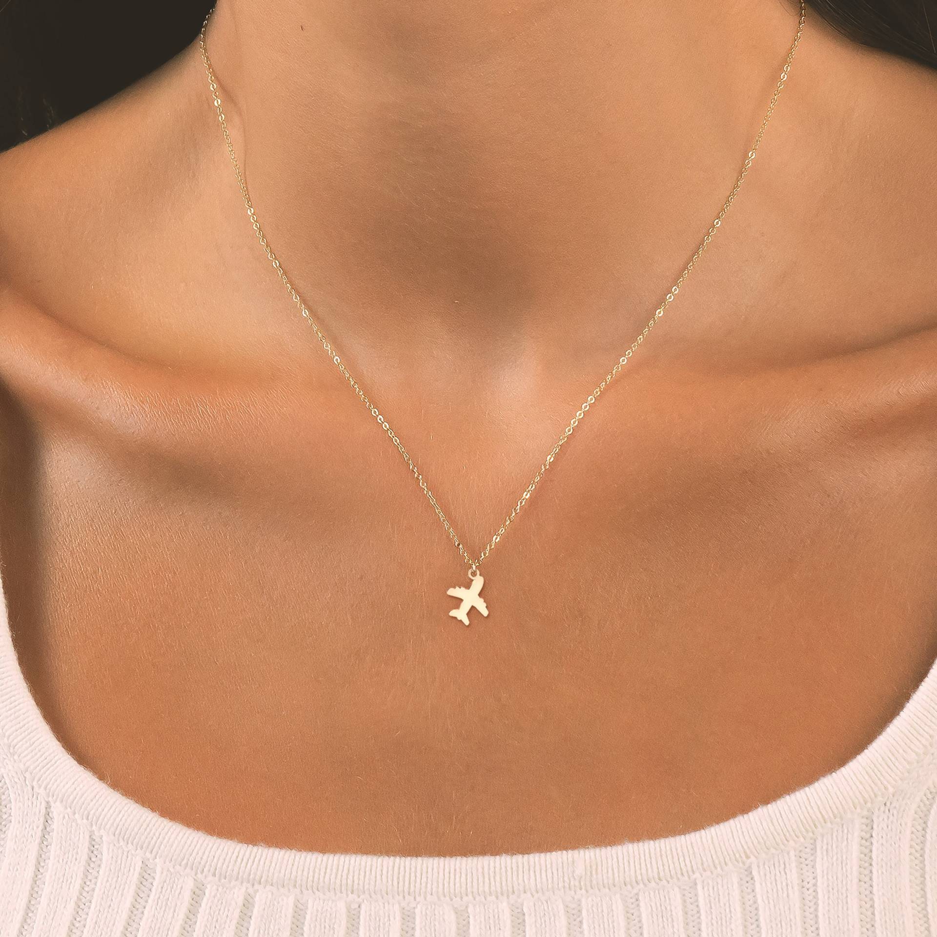 Flugzeug Charme Halskette Zierliche Benutzerdefinierte Geschenk Für Pilot Schrulligen Schmuck Geburtstagsgeschenke Sie von CustomBrites