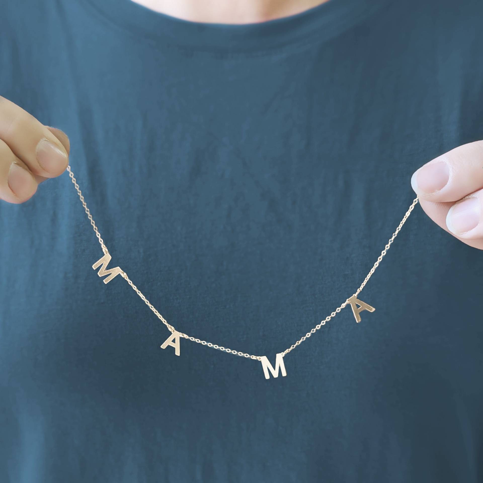 Mama Halskette Schmuck Mütter Geschenk Name Anhänger Für Sie Gold Charme Muttertagsgeschenk Neue Mutter von CustomBrites